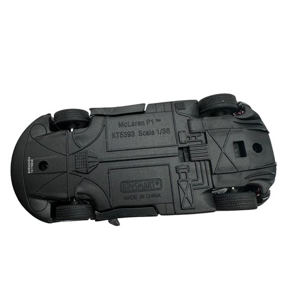 Kinsmart McLaren P1 Model Car Silver 1/36 Scale KT5393 Diecast Pull Back Action - Picture 9 of 11